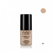 MD Professionnel Invisible Cover Foundation 02 Warm Beige 15ml SPF30